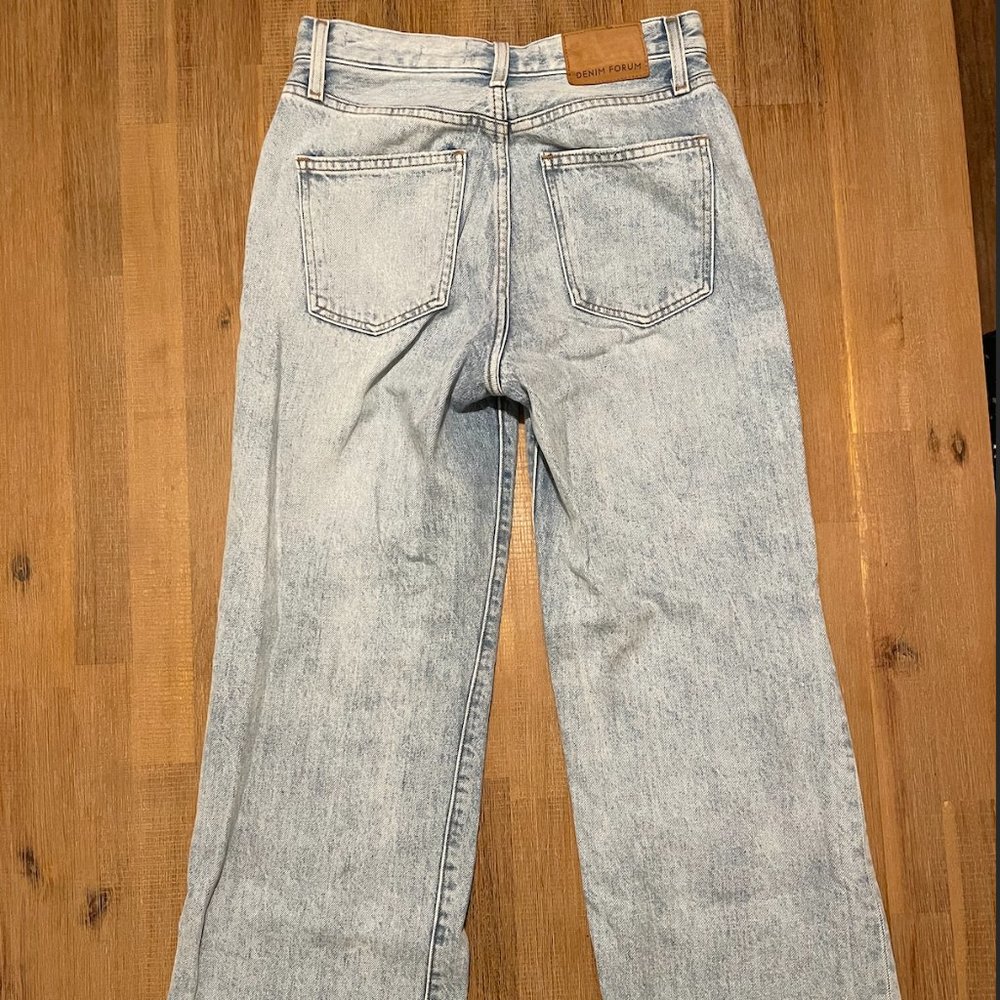 Denim Forum High Wasted Wide Leg Jeans